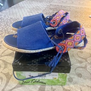 Sam Edelman, Shae Sandal in Blue size 9